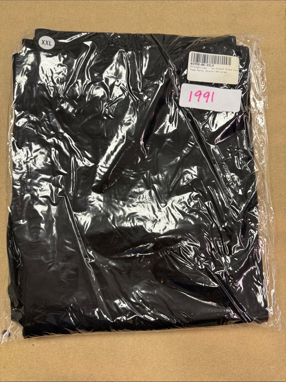 New Betabrand Black Straight Two Pocket Dress Pant Yoga Pants XXLarge
